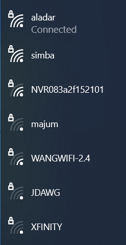 Windows Wifi Networks